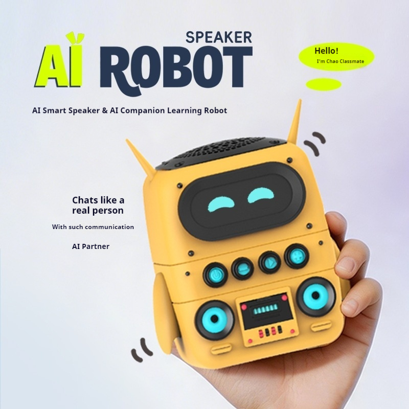 Power Bank Wireless - ลำโพงหุ่นยนต์อัจฉริยะ AI รุ่นใหญ่ หุ่นยนต์สนทนา AI ผู้ช่วยการเรียนรู้อัจฉริยะ