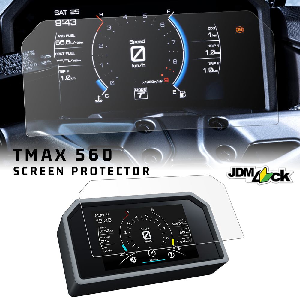 Tech Accessories Store - รถจักรยานยนต์คลัสเตอร์ป้องกันรอยขีดข่วนฟิล์มอุปกรณ์เสริมอุปกรณ์เสริมหน้าจอแดชบอร์ดสำหรับยามาฮ่า ทีแม็กซ์ 560 เทคมักซ์ 2022-