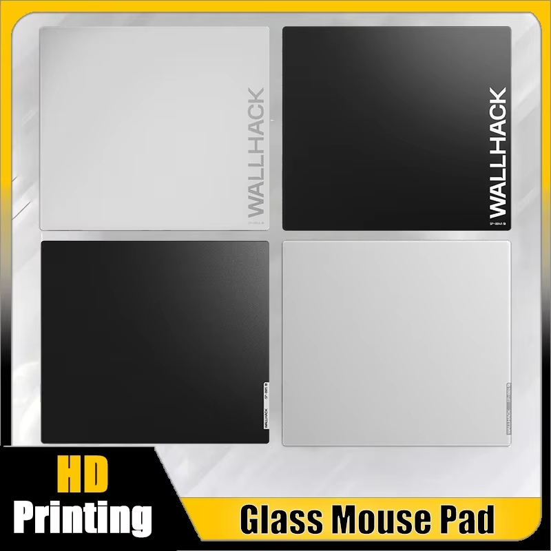 Tech Desktop Accessories - แผ่นรองเมาส์เกมมิ่ง W-Wallhack SP004 SP005 YUME กระจกนิรภัย