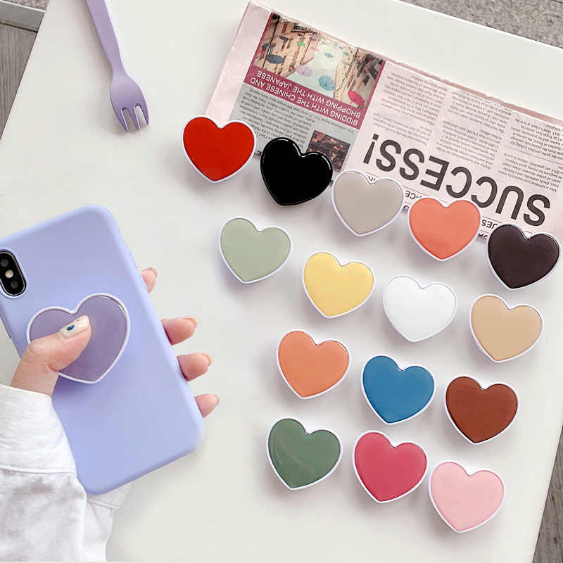 Tech Accessories Phone - ที่จับโทรศัพท์แบบพับได้รูปหัวใจอเนกประสงค์ สำหรับ iPhone 16 17 15