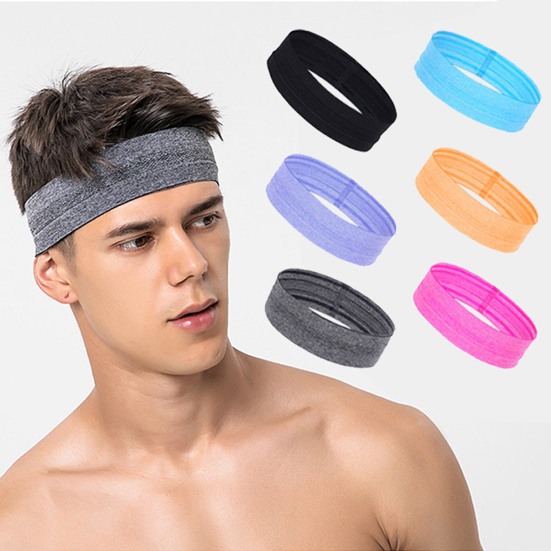 Tech Accessories - แฟชั่นฤดูร้อนกีฬาสําหรับชายลื่นซิลิโคนดูดซับเหงื่อแถบคาดศีรษะผู้หญิงโยคะฟิตเนสวิ่งอุปกรณ์เสริมผม