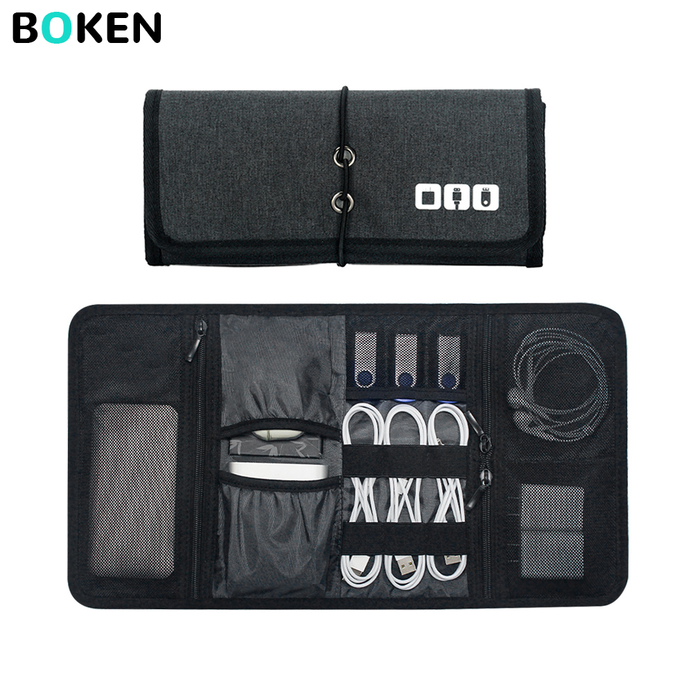 Tech Accessories Store - กระเป๋าจัดเก็บอุปกรณ์อิเล็กทรอนิกส์สำหรับเดินทาง ใส่สายชาร์จ พาวเวอร์แบงค์ หูฟัง สาย USB