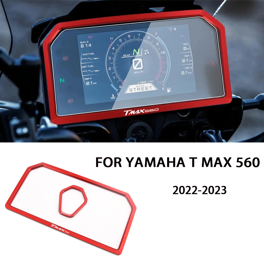 Tech Accessories Store - 560 2022 2023แผงหน้าปัดรถยนต์ไฟฟ้า Tmax ขอบล็อคประตูไฟฟ้าตกแต่งรถจักรยานยนต์สำหรับ Yamaha