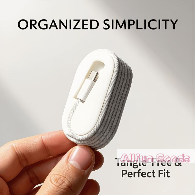 Travel Cable Organizer - [TG835] ที่จัดเก็บสายเคเบิลแบบพกพา อุปกรณ์จัดระเบียบสายเคเบิลสำหรับโต๊ะทำงาน เหมาะสำหรับสายเคเบิลถักยาว 1 เมตร