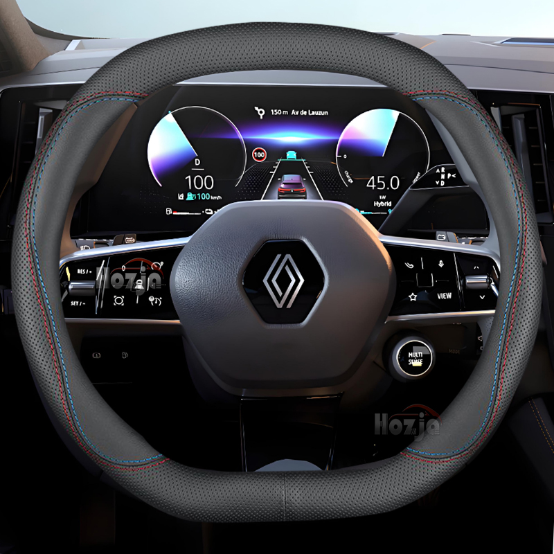 Tech Accessories 2022 - พวงมาลัยรถหนังสําหรับRenault Megane R5 Megane E-Tech EV60