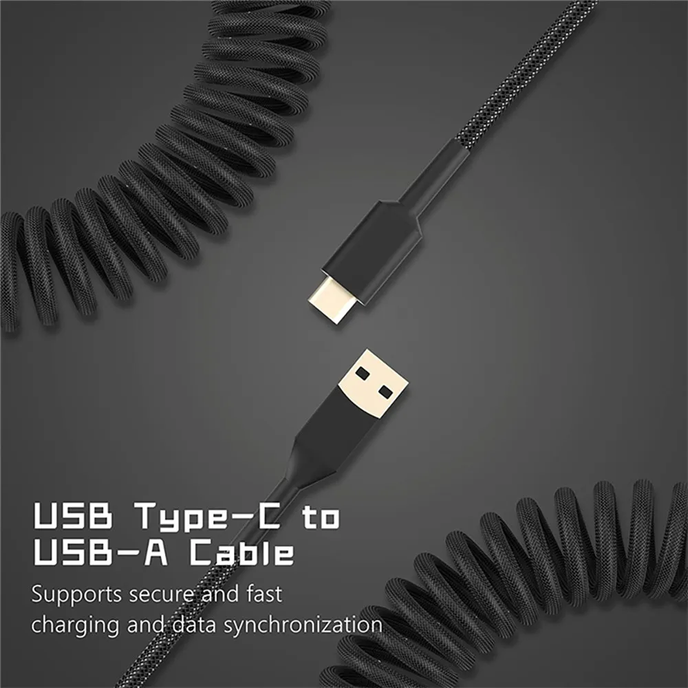 ใหม่คีย์บอร์ดขดสายไฟประเภท C พ - Tech Desktop Accessories บทวิจารณ์และราคา