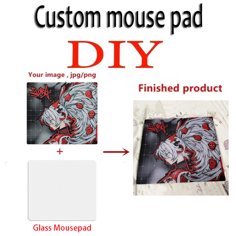 แผ่นรองเมาส์กระจกแบบกำหนดเอง อ - Tech Desktop Accessories บทวิจารณ์และราคา