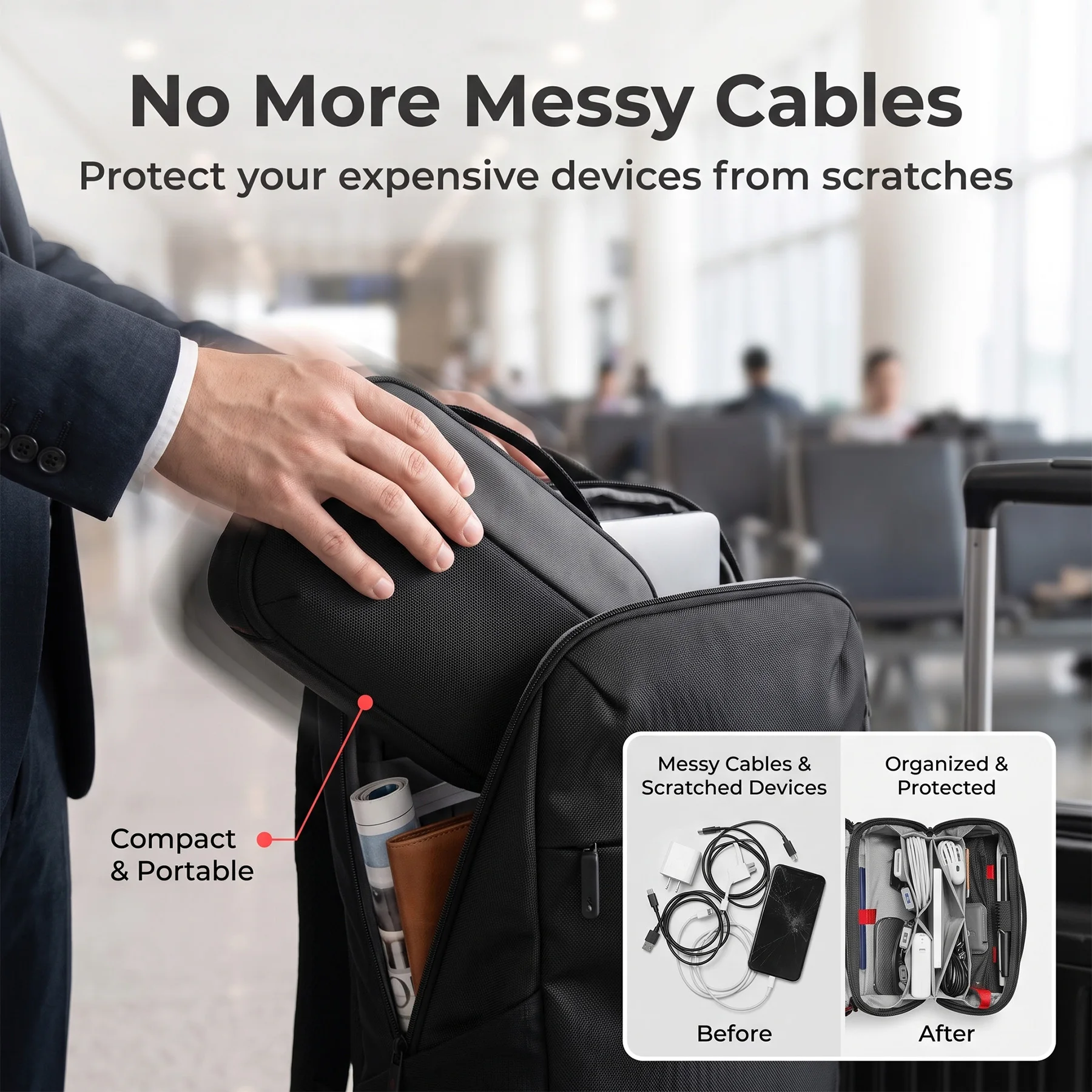กระเป๋าจัดระเบียบอุปกรณ์เทคโนโ - Tech Accessories Store บทวิจารณ์และราคา