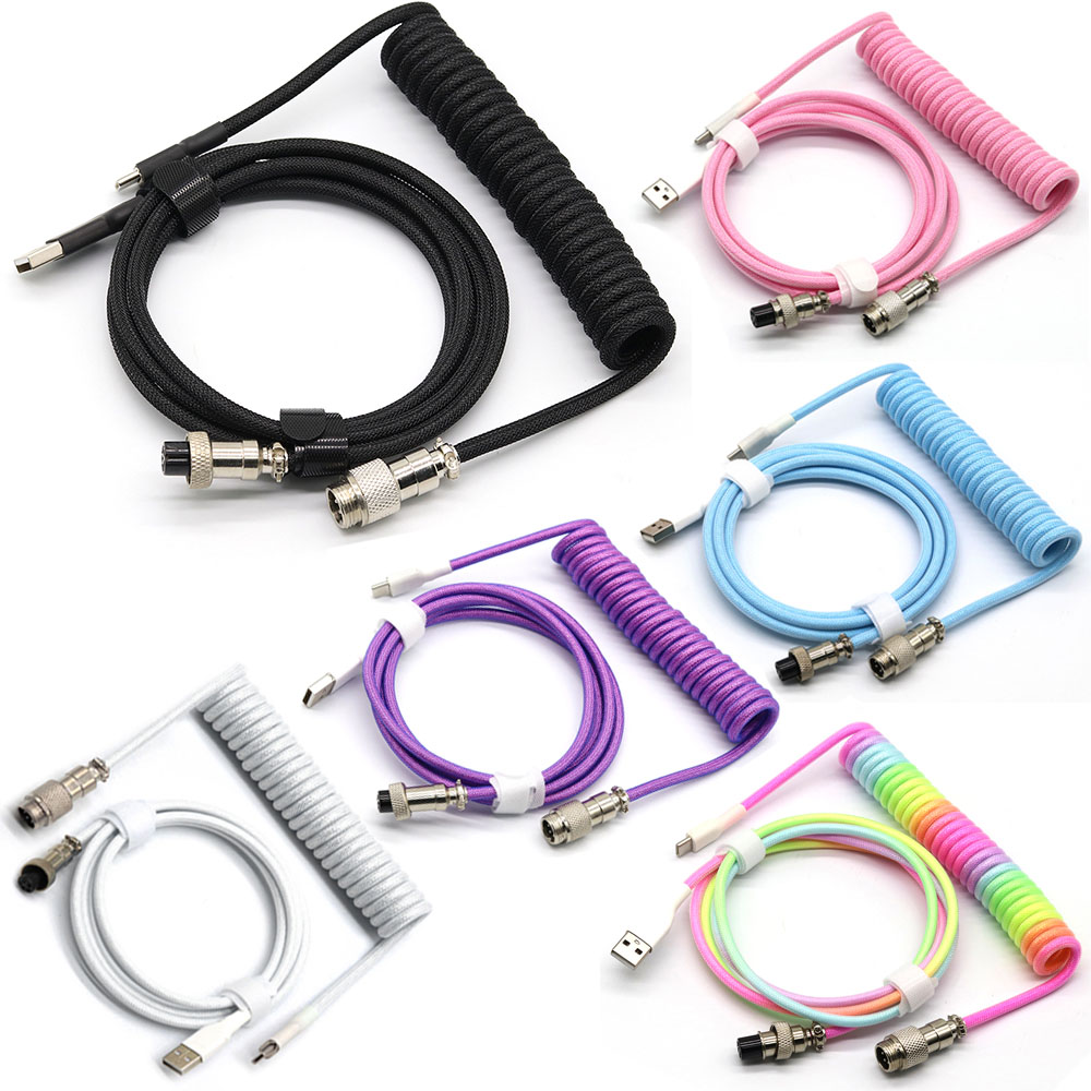 คีย์บอร์ดเครื่องกลขดสายเคเบิลป - Tech Desktop Accessories บทวิจารณ์และราคา