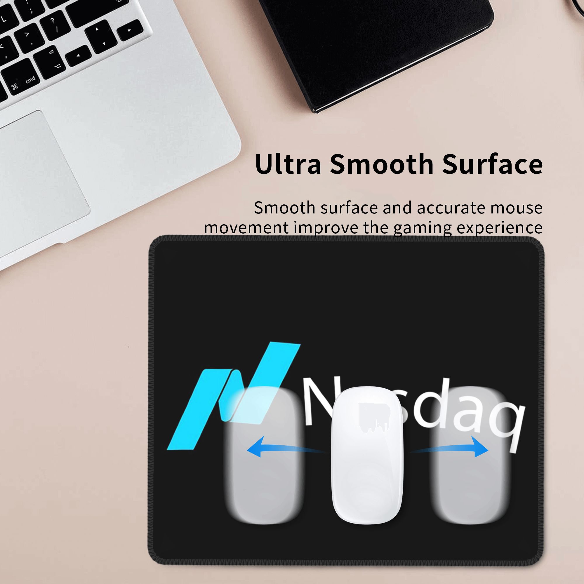 ตลาดหุ้นนาสแด็กแผ่นรองเมาส์คีย - Tech Accessories Desk บทวิจารณ์และราคา