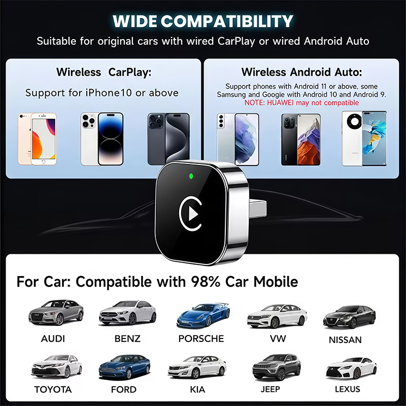 อะแดปเตอร์ CarPlay ไร้สายแบบ 2 - Tech Accessories Phone บทวิจารณ์และราคา