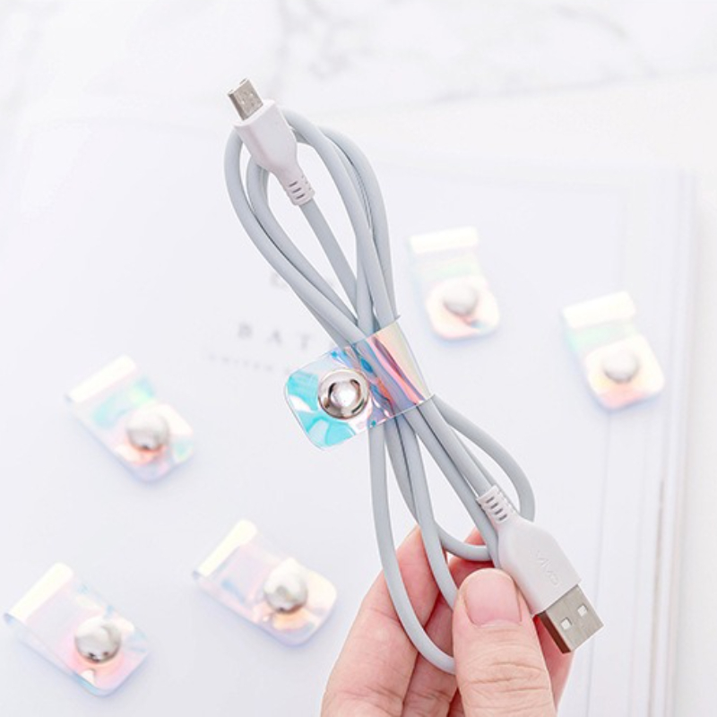 5 ชิ้น INS เลเซอร์ PVC Starp D - Travel Cable Organizer บทวิจารณ์และราคา