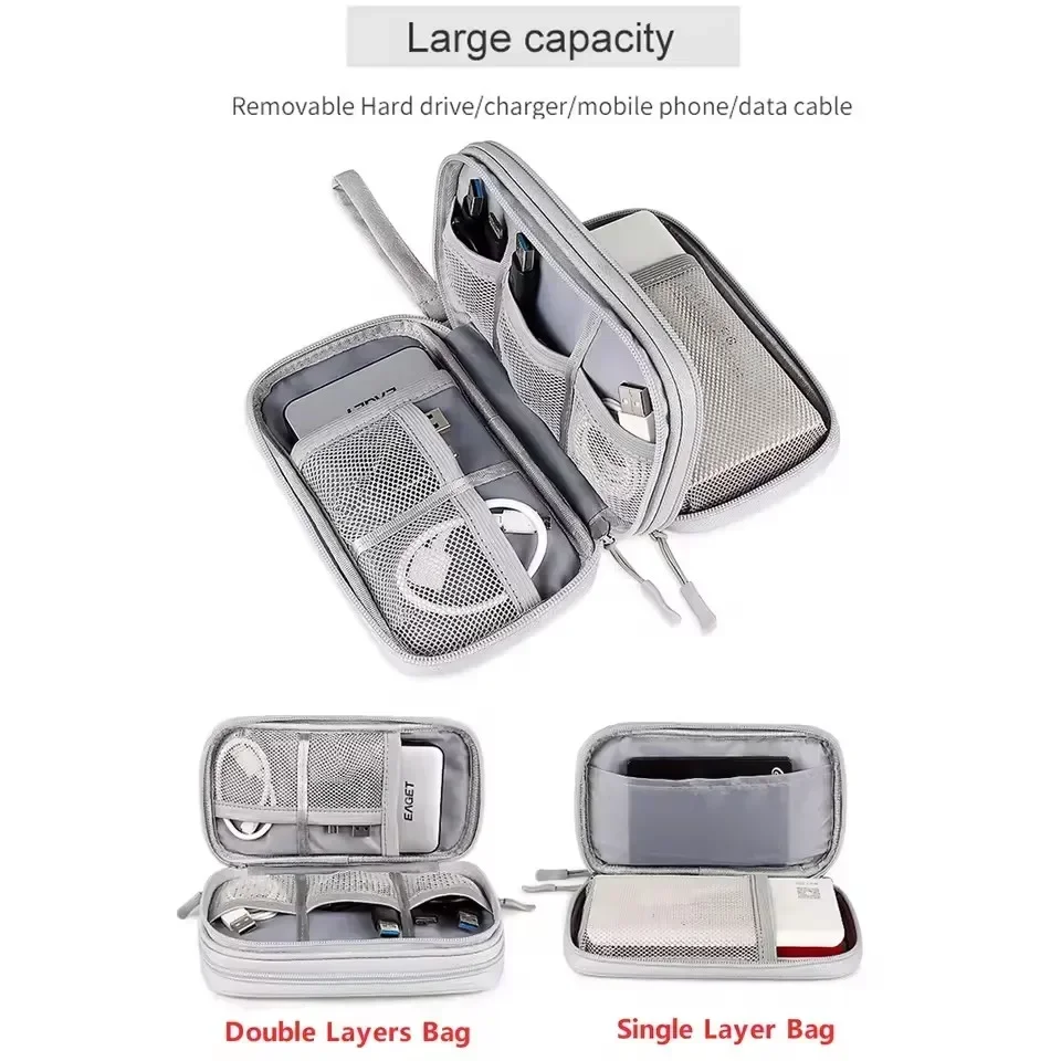 กระเป๋าใส่สายเคเบิลแบบพกพา กระ - Travel Cable Organizer บทวิจารณ์และราคา