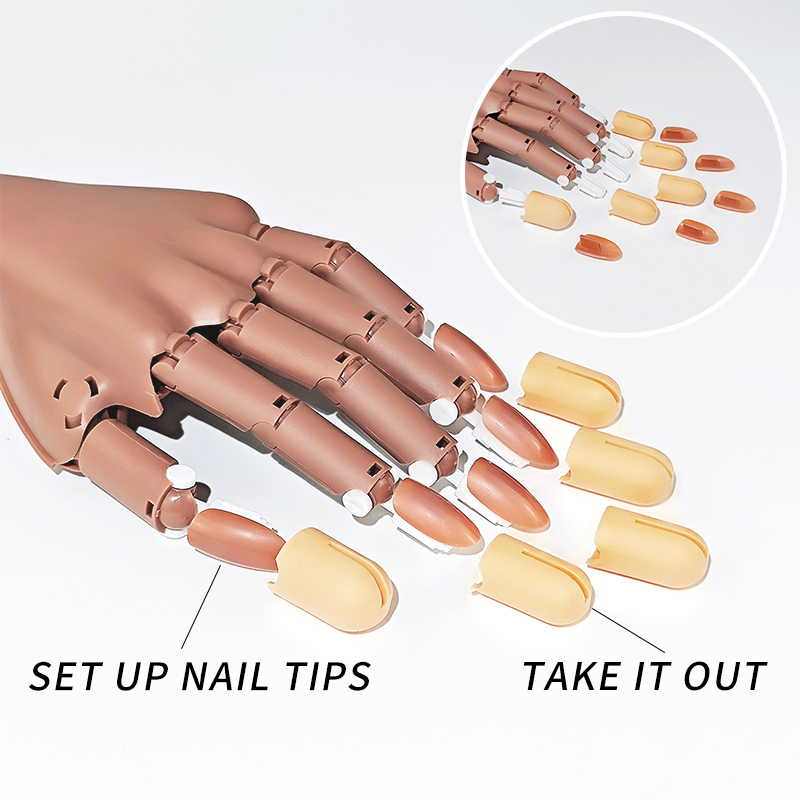 มือฝึกทำเล็บปลอม แบบมีข้อต่อขย - Tech Accessories Store บทวิจารณ์และราคา