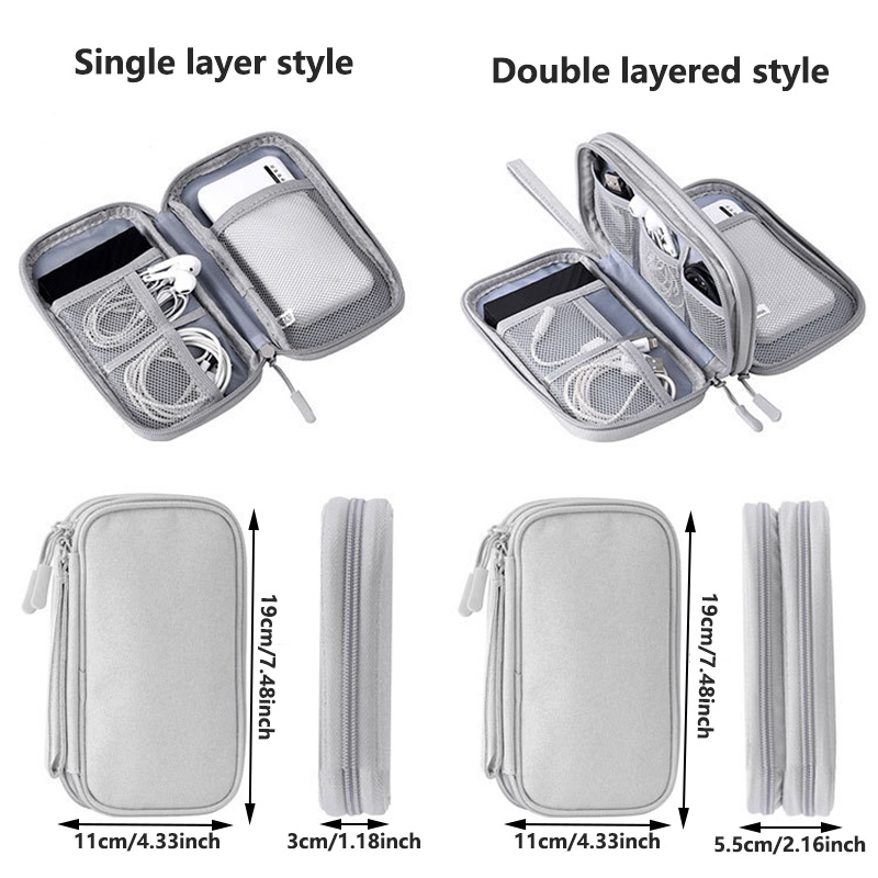 กระเป๋าเก็บของดิจิทัลแบบพกพาหล - Travel Cable Organizer บทวิจารณ์และราคา